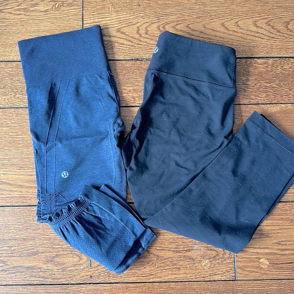 Lululemon capri leggings - size 6, set of two